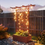 Wooden Trellis Planter Box, Raised Garden Bed to Grow Vegetables, Herbs and Flowers - Image 8