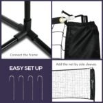 All-in-1 Badminton Set, Height Adjustable for Pickleball, Volleyball, Badminton, Backyard, Beach, Driveway Game - Image 7