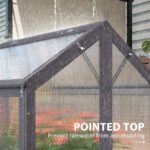 Raised Garden Flower Bed Kit with Greenhouse, Wooden Cold Frame Planter, 35.5" x 31.5" x 36", Gray - Image 7