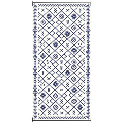 Reversible Outdoor Rug with Waterproof Plastic Straw