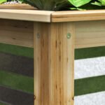 Raised Garden Bed, Planter Box, Metal and Wood Combined, for Growing Flowers, Herbs and Vegetables - Image 8
