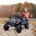 12V Ride on Car, Ride on Truck w/ Remote, 4 Suspension Wheels, 3 MPH Max Speed, Music, Horn & Lights - Image 2