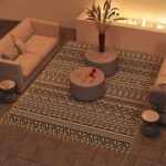 Outdoor Rug Carpet with USB Lights Reversible Patio Rug with Carry Bag for Camping 12' x 9' - Image 2