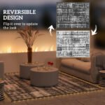 Reversible Outdoor Rug Carpet with LED Lights, Carry Bag & Ground Stakes for Backyard, Deck, Picnic, Beach, 10' x 8' - Image 5
