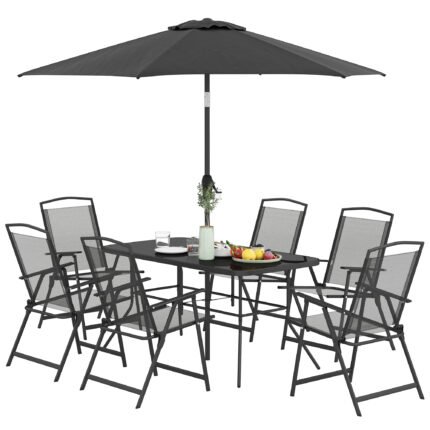 8 Piece Outdoor Dining Set with Patio Furniture Set
