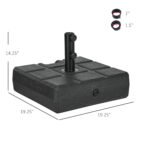 Umbrella Stand for 1.5", or 1.9" Umbrella Poles, Fillable Umbrella Base - Image 3