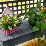 39'' Wooden Garden Potting Bench Work Table with Hidden Storage, Sliding Tabletop, Below Clapboard, Upper Shelf, Gray - Image 8