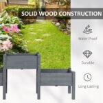 3 Tier Raised Garden Bed Freestanding Planter Box for Vegetables, Herb, Flowers - Image 5