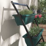 4-Tier Vertical Raised Garden Planter with 4 Boxes, Outdoor Plant Stand Grow Container for Vegetable & Flowers, Green - Image 8