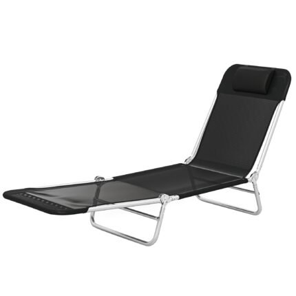 Folding Chaise Lounge Chair with Portable Tanning Chair