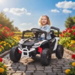 12V Kids Ride On Truck, Battery Powered Electric UTV Vehicle with Rear Suspension, Remote Control for 3-5 Years - Image 2