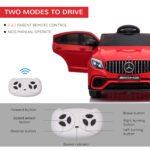 12V Toddler Ride On Car with Remote Control, Mercedes Benz AMG GLC63S Coupe, Electric Car with 2 Speed, MP3 Player, Light, Horn, Songs, Suspension - Image 5