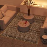 Outdoor Rug Carpet with USB Lights Reversible Patio Rug with Carry Bag for Camping 10' x 8' - Image 2