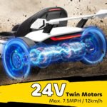 24V 7.5 MPH Electric Go Kart with Adjustable Seat, Slow Start - Image 6