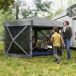 12' x 12' Hexagonal Pop Up Gazebo Canopy Tent with 5 Sidewalls, Outdoor Canopy Shelter with Carry Bag - Image 2