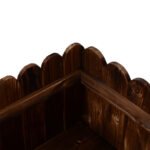 40" x 16" x 12" Raised Planter Box Garden Scalloped Edge Wooden - Image 7