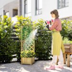 Wooden Raised Garden Bed, Planter with Trellis for Vine Climbing and Vegetables, Herbs and Flowers Growing, Natural - Image 2
