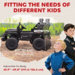 Ride on Truck Car with 2-Seater, 24V Electric Car with 4 Motors, Remote Control, Spring Suspension for 3-8 Years - Image 6