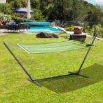 Universal Hammock Stand 10-13ft Adjustable Steel Stand Space-Saving and Portable Carrying for Indoor and Outdoor Use, Black - Image 7