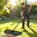 Lawn Leveling Rake, 30" x 10" Heavy Duty Yard Leveling Rake with 66.5" Handle for Backyard, Golf Course - Image 2
