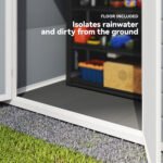 6x4.5 Outdoor Storage Shed, Lockable Tool Shed with Double Doors, Vent and Window for Garden, Cottage Style, Family Use, Gray - Image 6