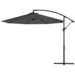 10' Cantilever Tilt Offset Patio Umbrella w/ UV & Water Safe Material & Cross Base (Weight Not Included) - Image 10