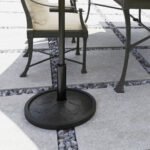 Round Patio Umbrella Base, 26 lbs Resin Outdoor Umbrella Stand Base, Patio Umbrella Stand for 1.3"/1.5"/1.9" Umbrella Poles for Outdoor, Lawn, Poolside - Image 8