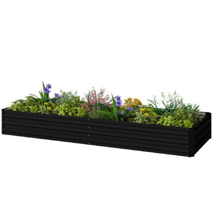 95" x 36" x 12" Galvanized Raised Garden Bed
