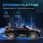 Mercedes-Benz AMG GTR Licensed 12V Battery Powered Kids Electric Car w/ Remote Control & Soft Start - Image 8