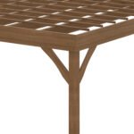10' x 12' Outdoor Wooden Pergola, Grape Vine Gazebo with Concrete Anchors for Garden, Patio, Backyard, Deck - Image 7
