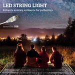 Reversible Outdoor Rug Carpet with LED Lights, Carry Bag & Ground Stakes for Backyard, Deck, Picnic, Beach, 10' x 8' - Image 4