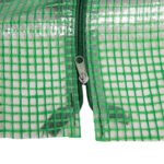 Portable Mini Greenhouse, Outdoor Garden with Large Zipper Doors and Water/UV PE Cover, 6' x 3' x 3', Green - Image 8