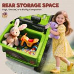 12V 4x4 Kids Electric Car w/ 2WD/4WD Switchable, Remote Control, Spring Suspension System, Back Trailer, Camouflage - Image 5