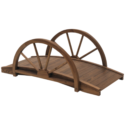 3.3ft Wooden Garden Bridge Arc Footbridge