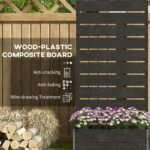 Trellis Planter for Climbing Plants, Raised Garden Bed with Trellis, Planter Box for Outdoor, 28.25" x 15" x 59", Black - Image 5