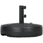 Umbrella Stand for 1.5" or 2" Umbrella Poles, Round Fillable Umbrella Base for Outdoor, Lawn, Deck