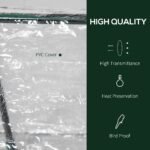 4' x 2' x 2' Portable Mini Greenhouse, Small Green House with PVC Cover, Roll-up Zippered Windows for Indoor, Outdoor Garden, Clear - Image 4