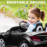 Mercedes SLC 300 Licensed 12V Ride On Car for Kids with Remote Control, 2 Speeds, Battery Powered Kids Electric Car with Music, Lights, Suspension for 3-6 Years Old - Image 6