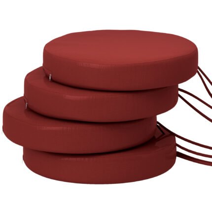Patio Chair Cushions Set of 4 Round Seat Cushions