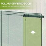 6 x 3ft Crop Cages for Garden, Plant Protectors from Animals, Two Zippered Doors, Storage Bag, 6 Ground Stakes, Green - Image 6