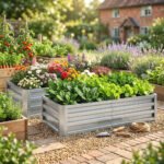 Galvanized Raised Garden Bed, 4' x 2' x 1' Metal Planter Box, for Growing Vegetables, Flowers, Herbs, Succulents, Silver - Image 7