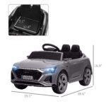 Audi Q8 e-tron Sportback Licensed 12V Battery Powered Kids Electric Car w/ Spring Suspension, Soft Start - Image 3
