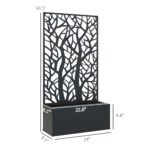 Metal Garden Bed with Trellis for Climbing Plants, Freestanding or Wall Mounted Flower Bed for Garden, Patio, Balcony - Image 3