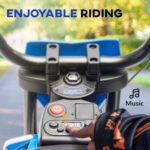 12V Kids Electric Motorcycle w/ Twist Grip Throttle, Training Wheels, Rear Suspension & Music - Image 7