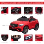 12V Toddler Ride On Car with Remote Control, Mercedes Benz AMG GLC63S Coupe, Electric Car with 2 Speed, MP3 Player, Light, Horn, Songs, Suspension - Image 6