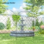 Garden Fence, 4 Pack Steel Fence Panels, 11.5' L x 43" H, Rust-Resistant Decorative Border Flower Edging for Yard, Landscape, Patio, Outdoor Decor, Curved Vines - Image 7