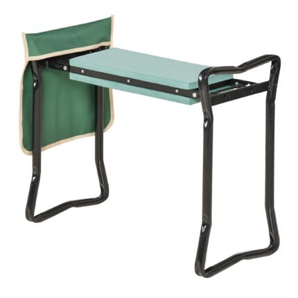 Garden Kneeler Seat Stool Bench Kneeling Pad and 1 Side Tool Pouch & Easy