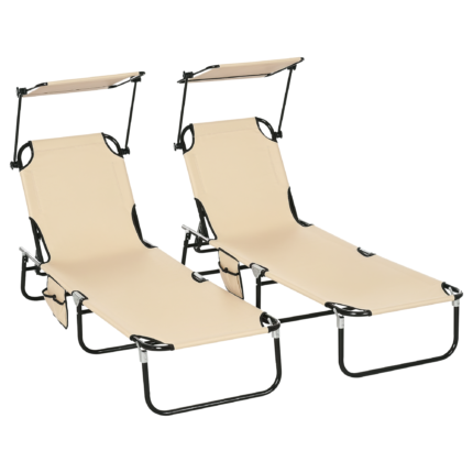 Chaise Lounge Pool Lounge Chairs Set of 2
