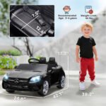 Mercedes SLC 300 Licensed 12V Ride On Car for Kids with Remote Control, 2 Speeds, Battery Powered Kids Electric Car with Music, Lights, Suspension for 3-6 Years Old - Image 3
