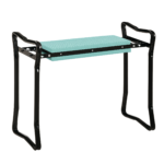 Padded Garden Kneeler and Seat Bench, Padded Foldable Garden Stool, Green